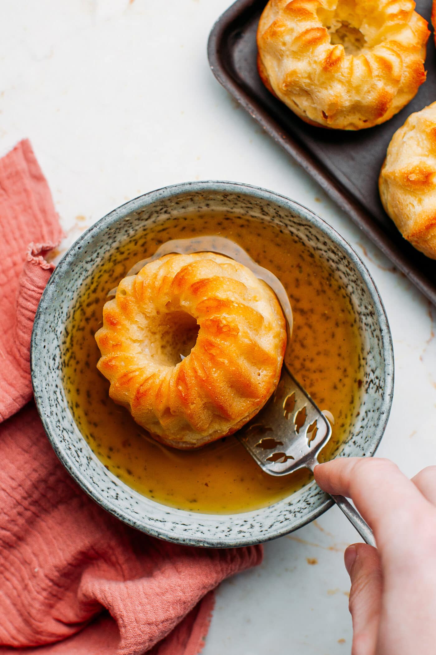 French Rum Baba Full Of Plants