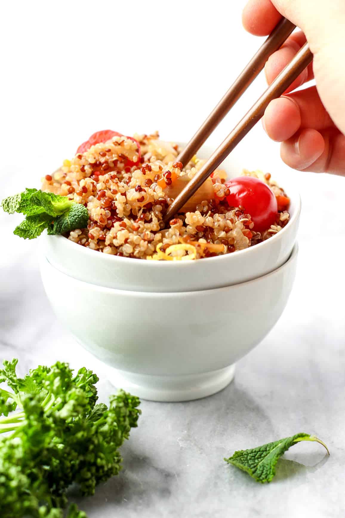 Mint Lemon Quinoa Salad