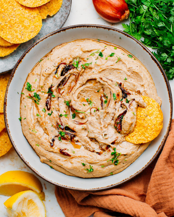 Smooth Caramelized Shallots Hummus
