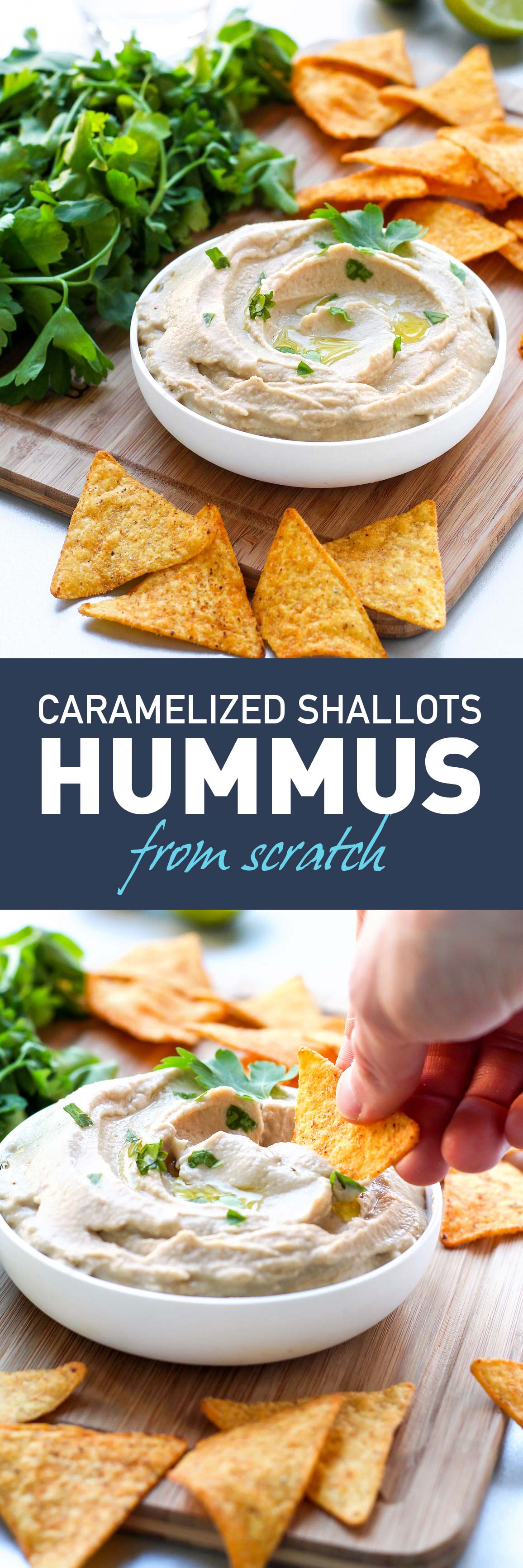 Caramelized Shallots Hummus - Full Of Plants