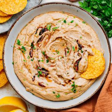 Smooth Caramelized Shallots Hummus