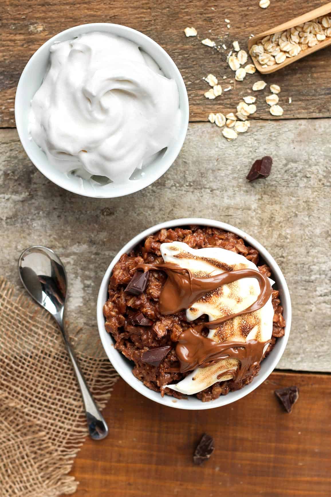 Vegan S'mores Chocolate Oatmeal