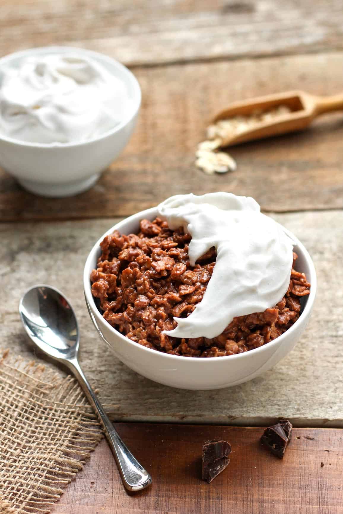 Vegan S'mores Chocolate Oatmeal