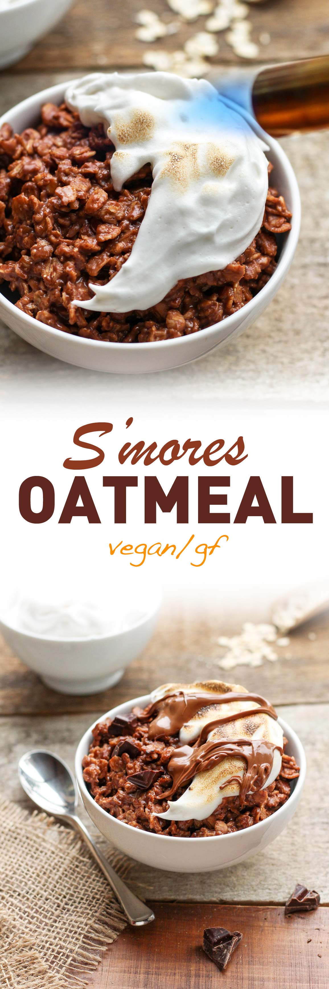 Vegan S'mores Chocolate Oatmeal