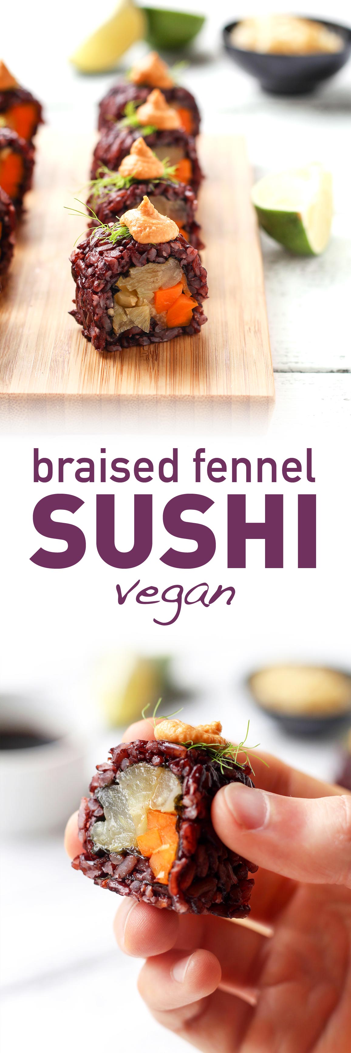 Vegan Braised Fennel Sushi