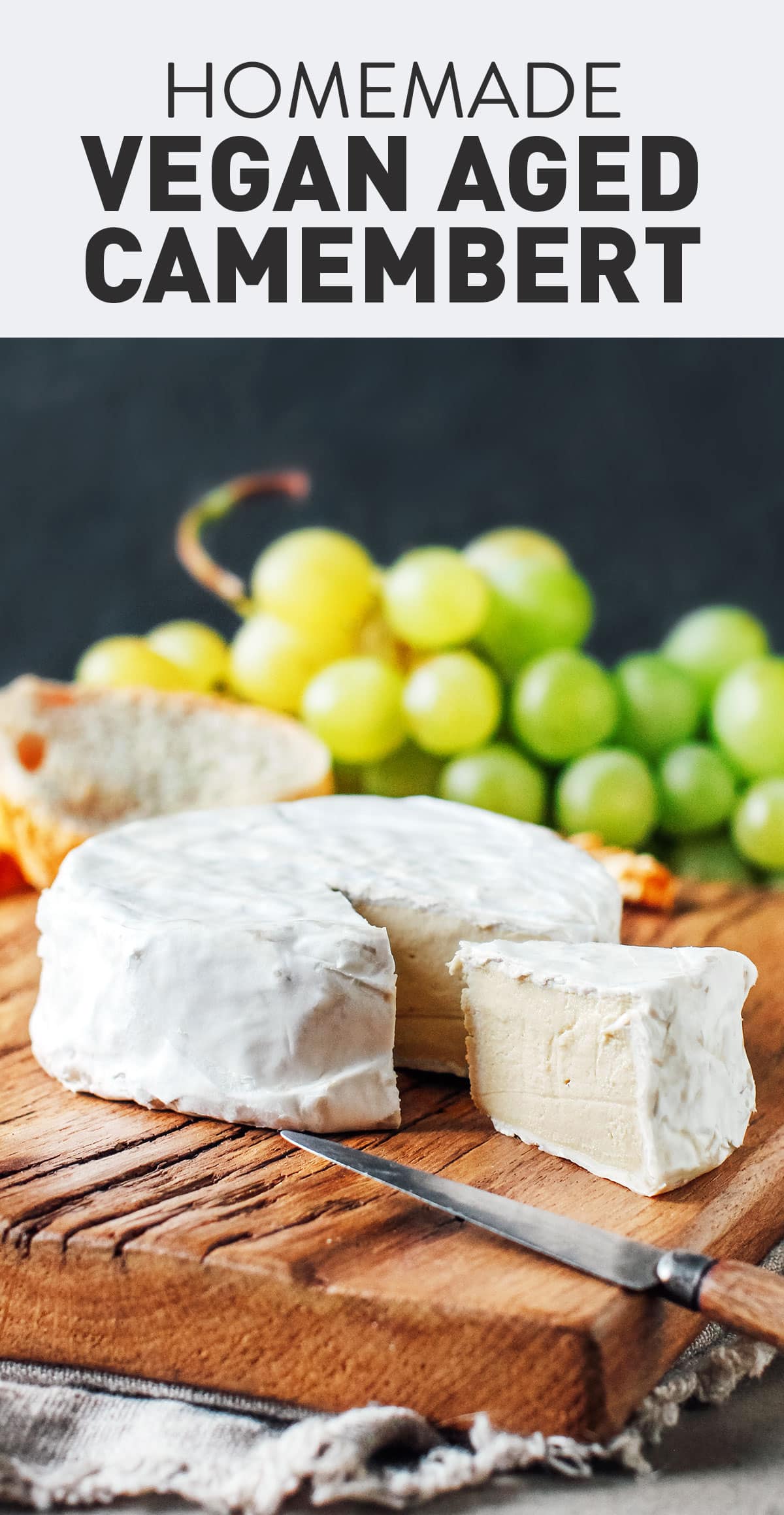 Vegan Aged Camembert Cheese Full of Plants