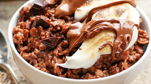Vegan S'mores Chocolate Oatmeal