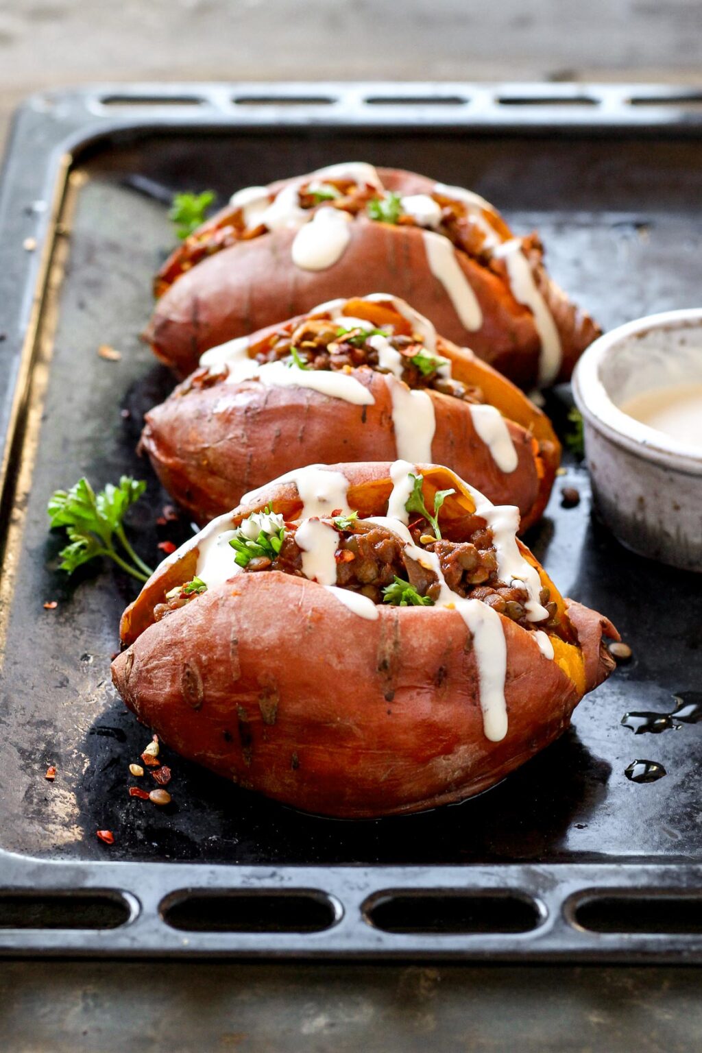 Bbq Lentil Stuffed Sweet Potatoes Full Of Plants