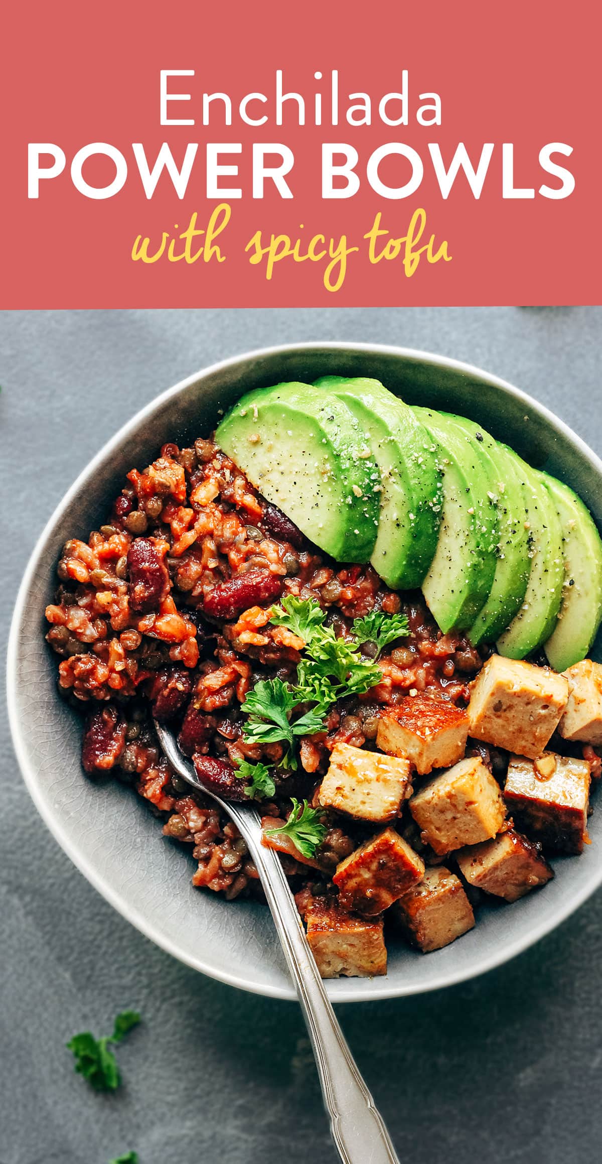 Enchilada Power Bowls with Spicy Tofu Full of Plants