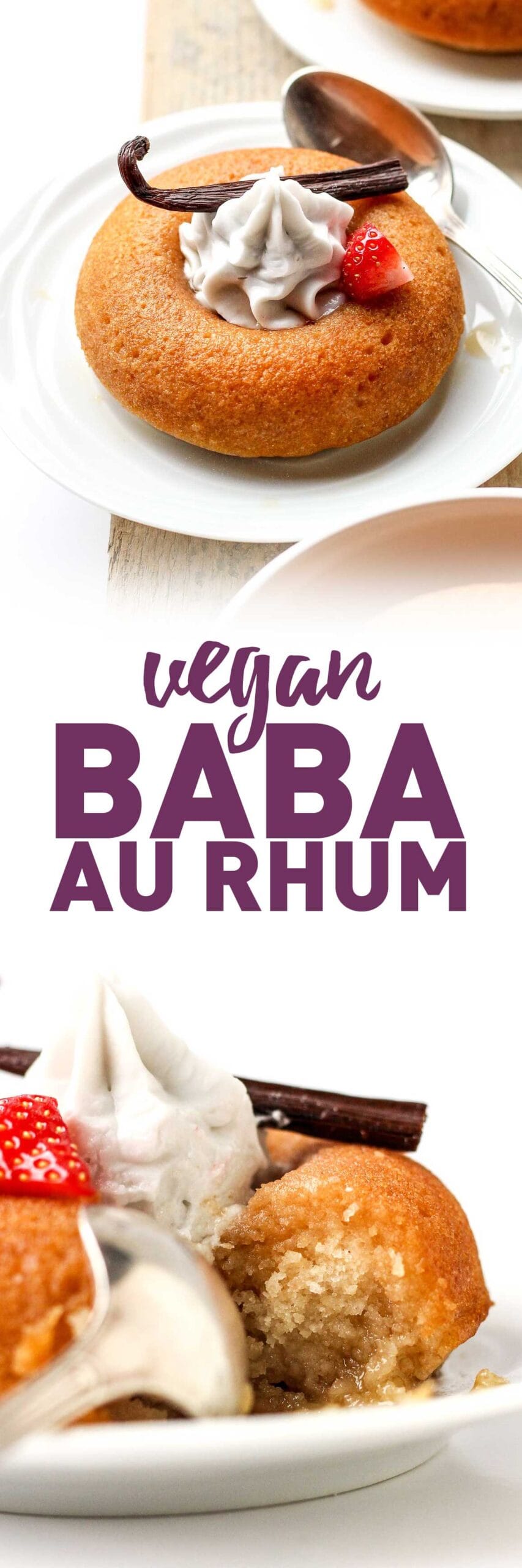 French Rum Baba Full of Plants