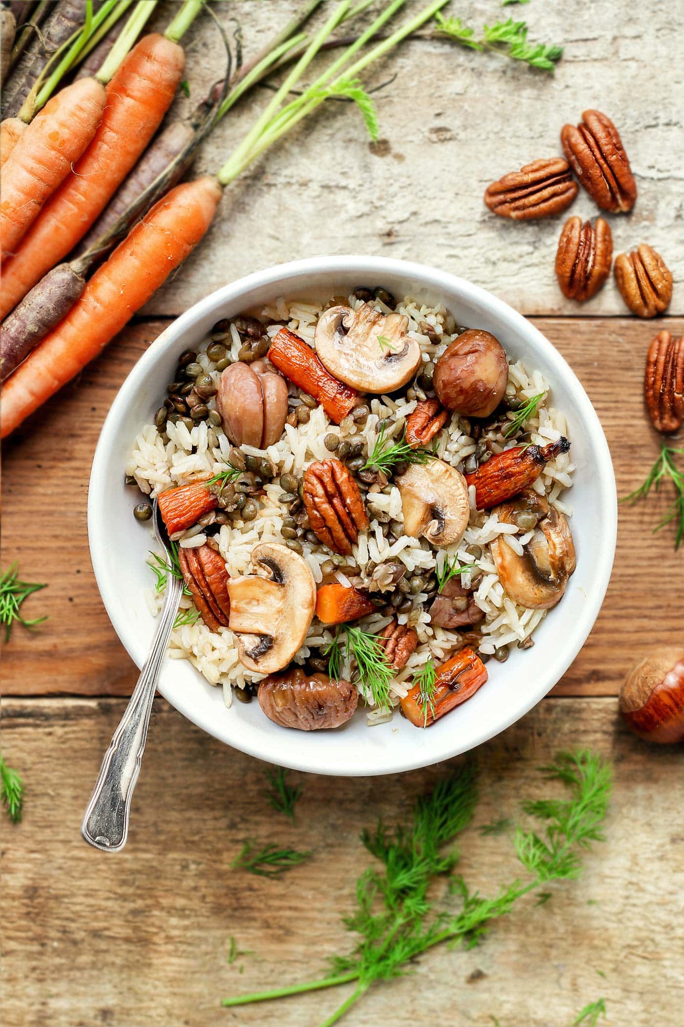 Vegan Fall Forest Salad