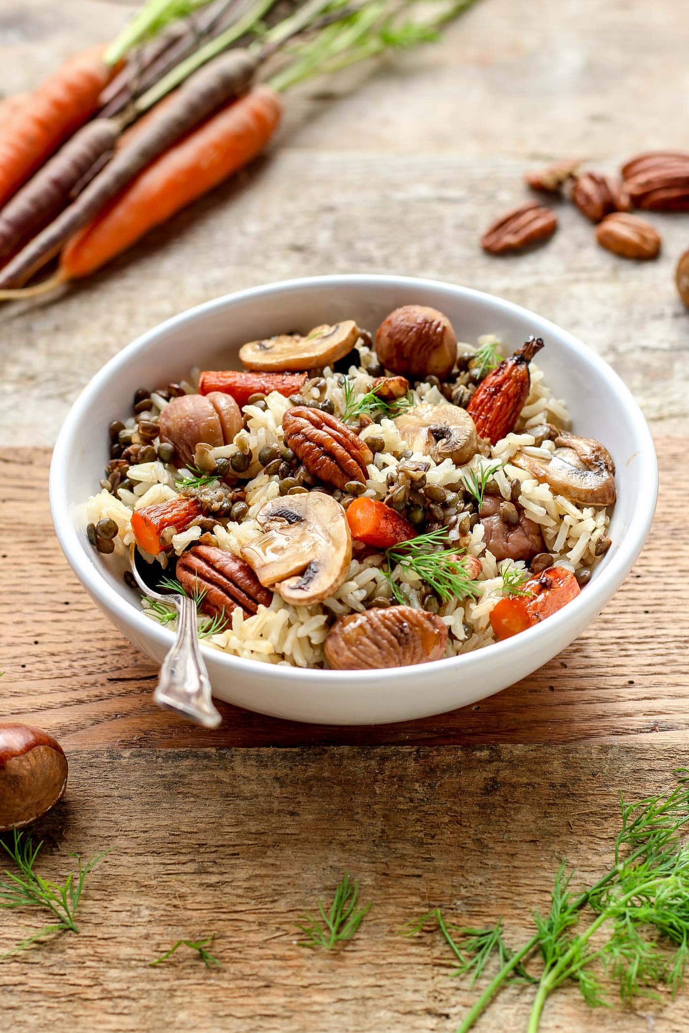 Vegan Fall Forest Salad