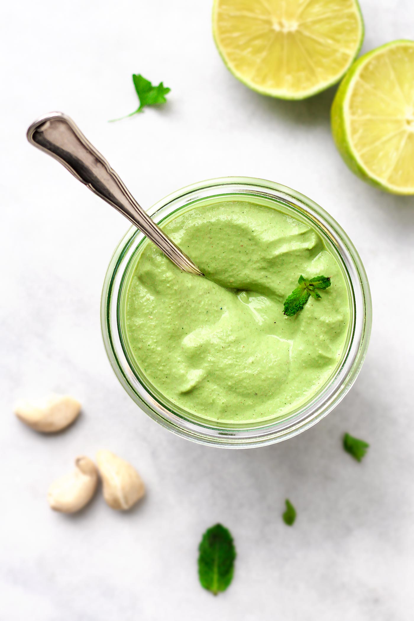 Mint Cashew Green Sauce - Full of Plants