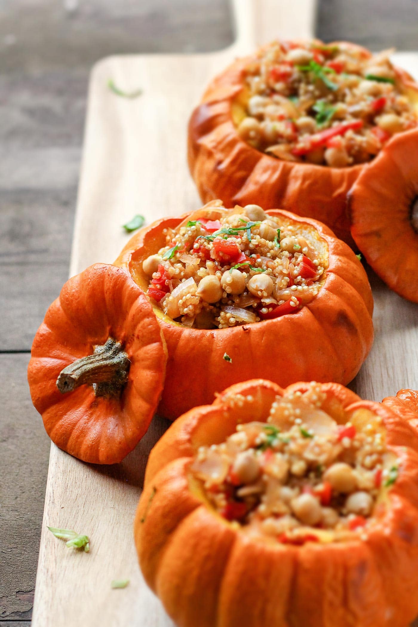 Quinoa Risotto Stuffed Pumpkins