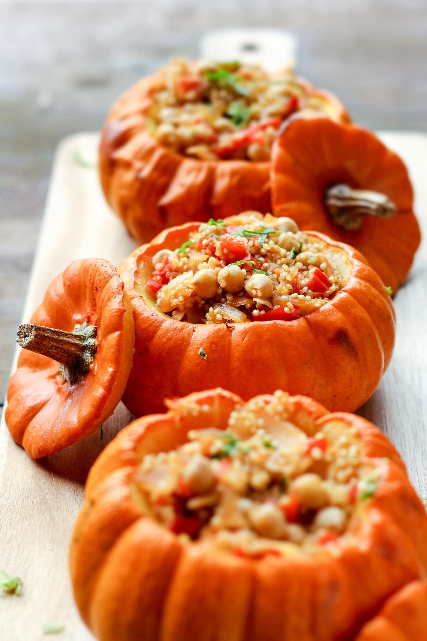 Quinoa Risotto Stuffed Pumpkins