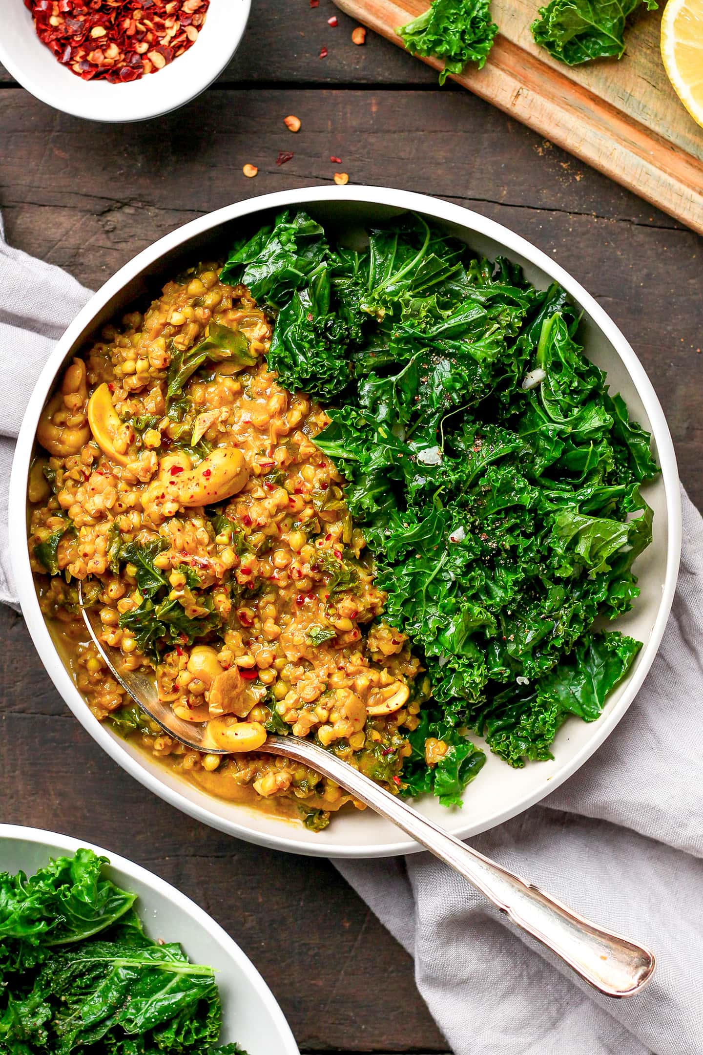 Curried Buckwheat with Kale