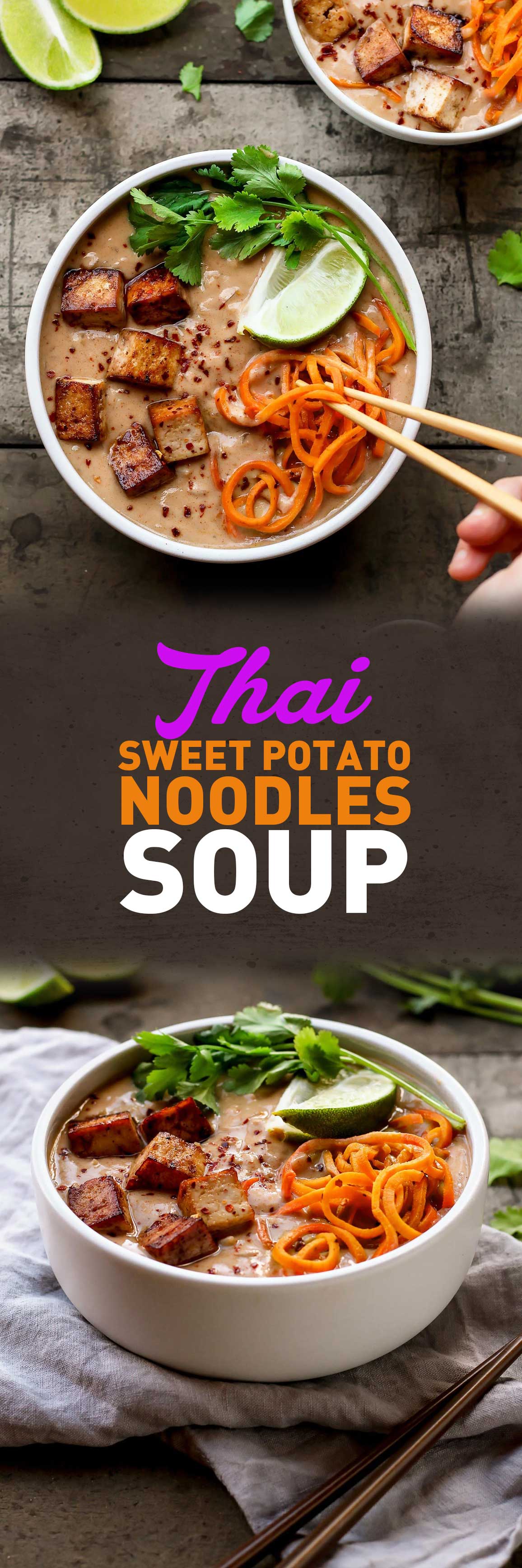 Thai Sweet Potato Noodles Soup (30 minutes)