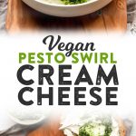 Vegan Pesto Swirl Cream Cheese