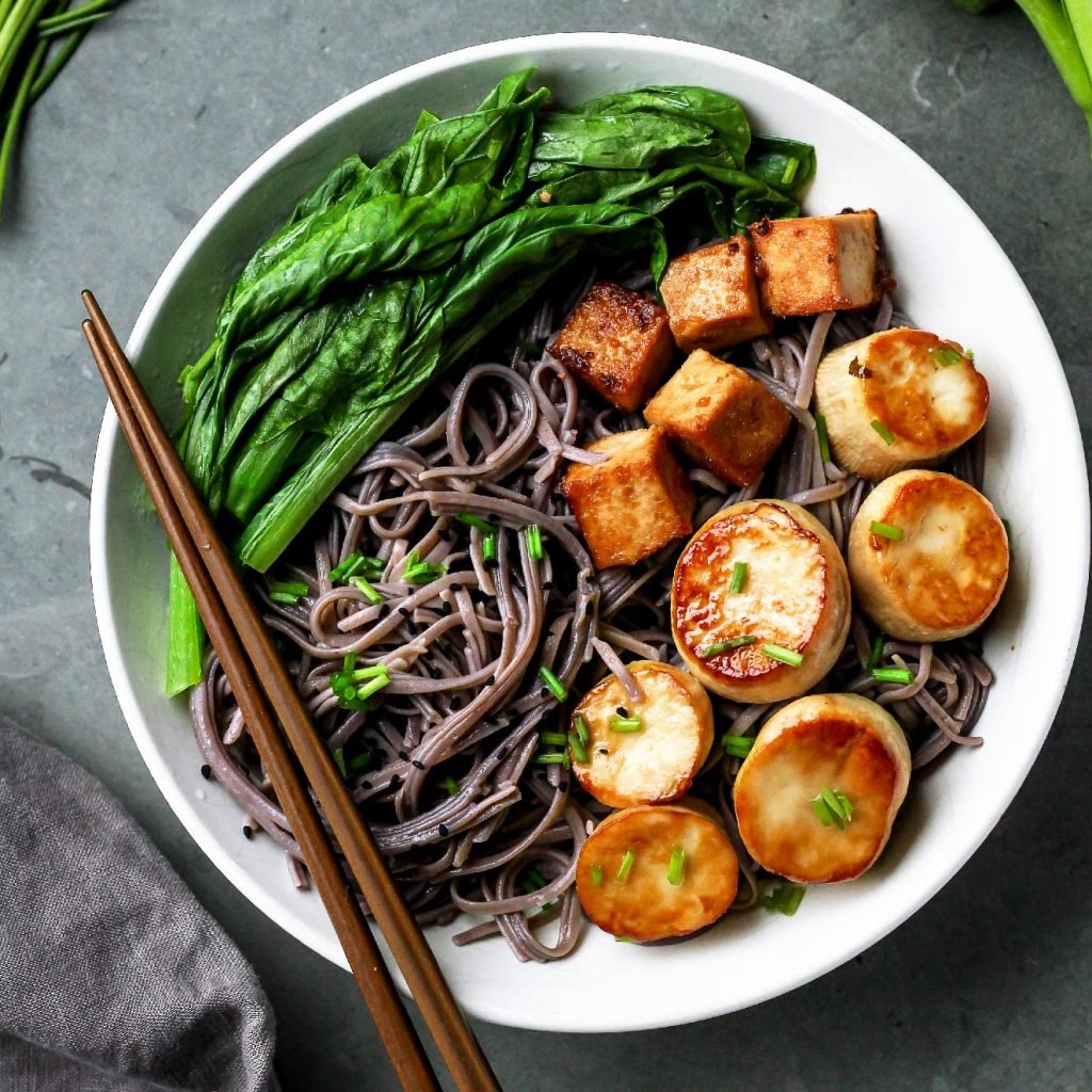 King Oyster Scallop Buddha Bowls