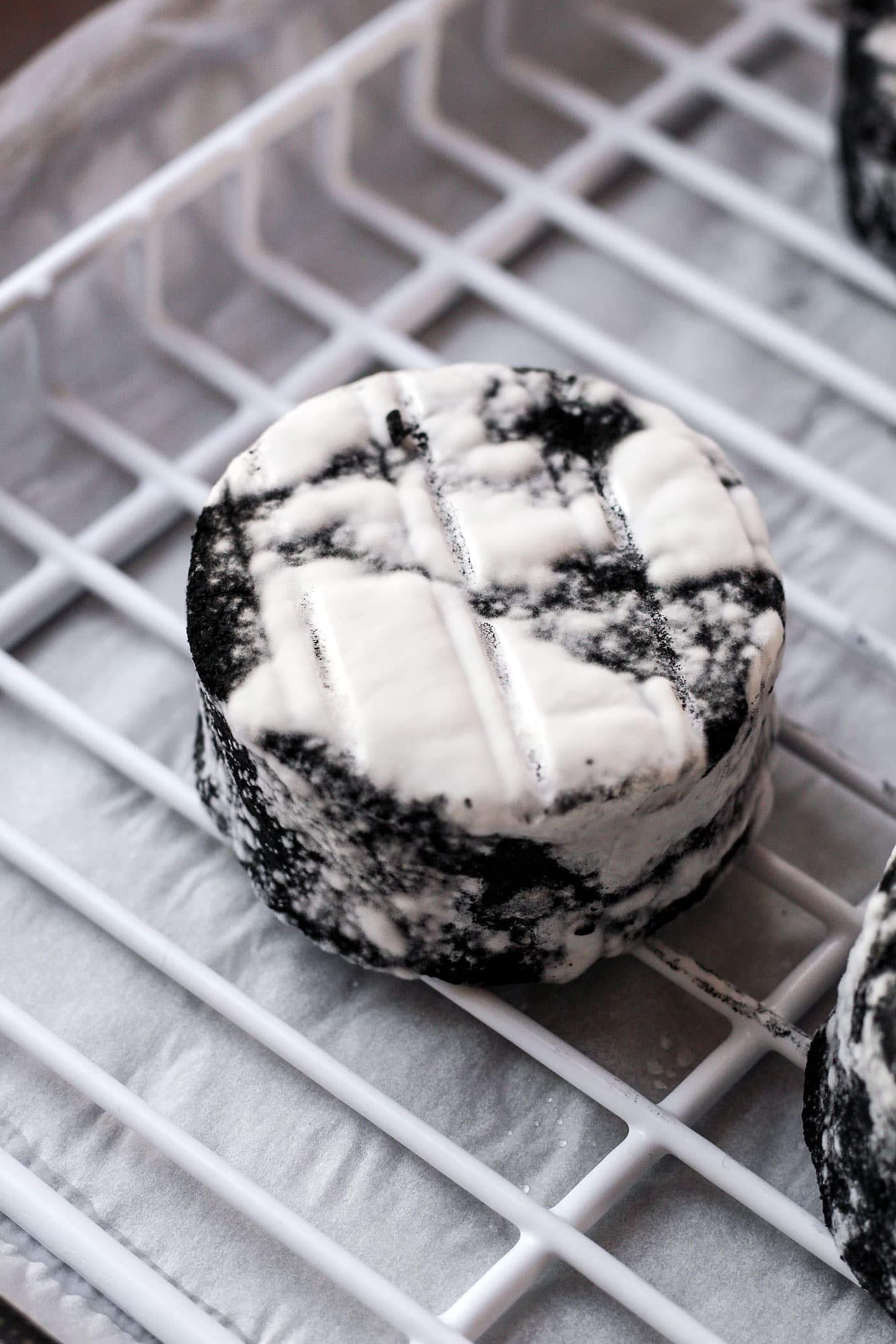 Vegan Ash-Ripened Camembert