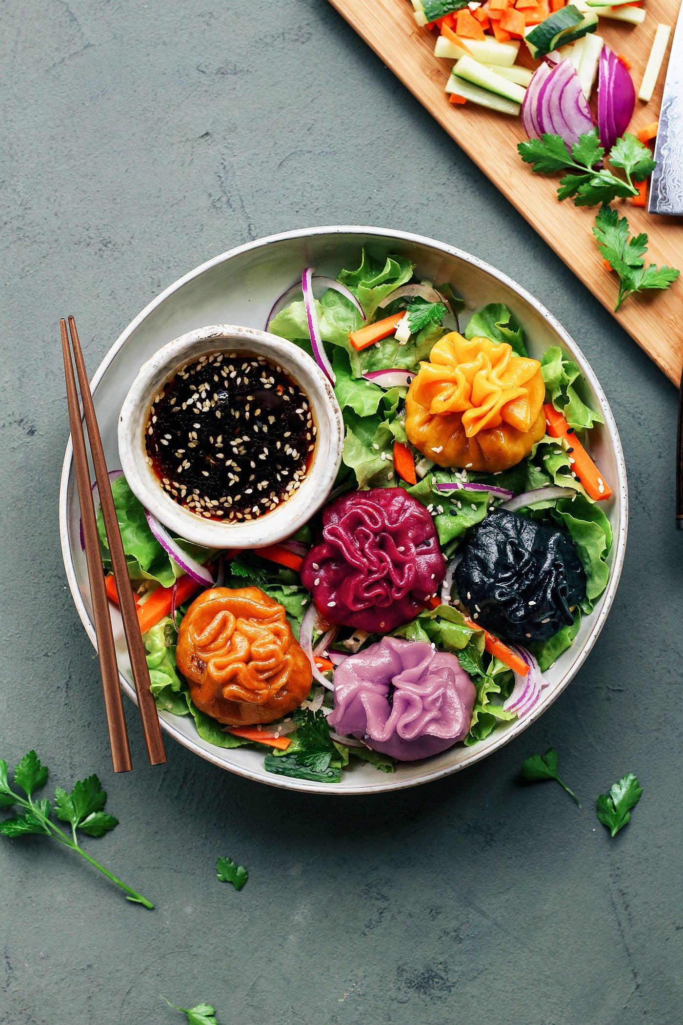 Vegan Black Bean Tofu Dumplings