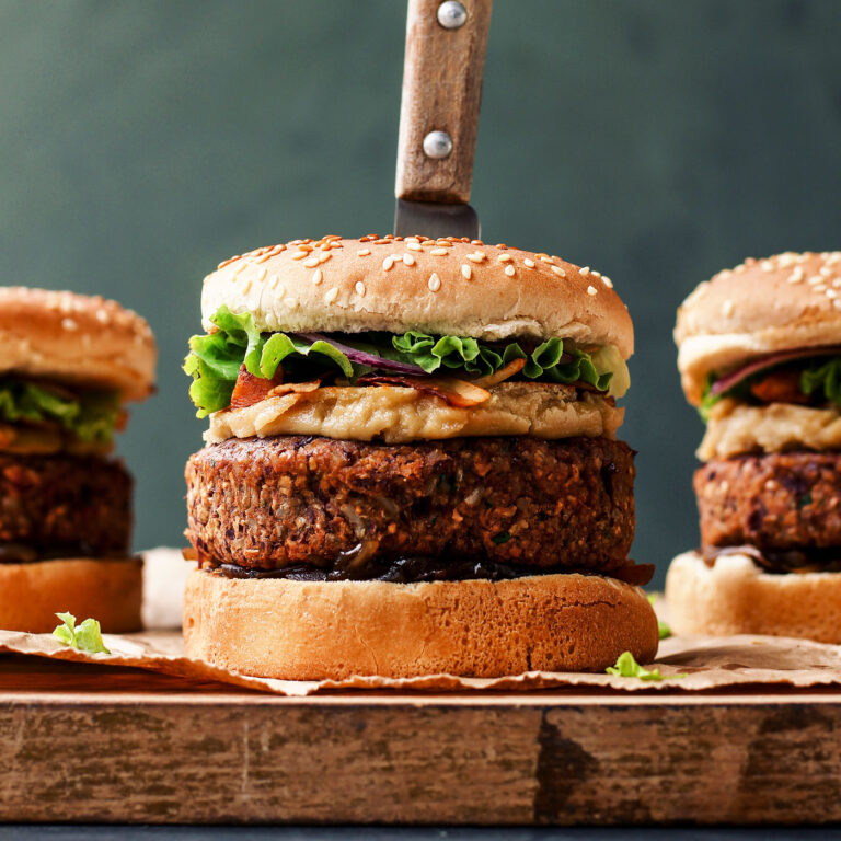 Vegan PanSeared Foie Gras Burgers Full of Plants