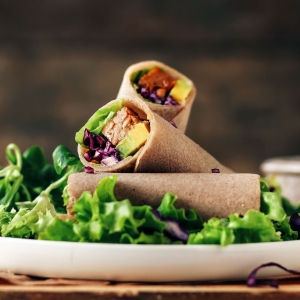 Thai Tempeh Buckwheat Wraps