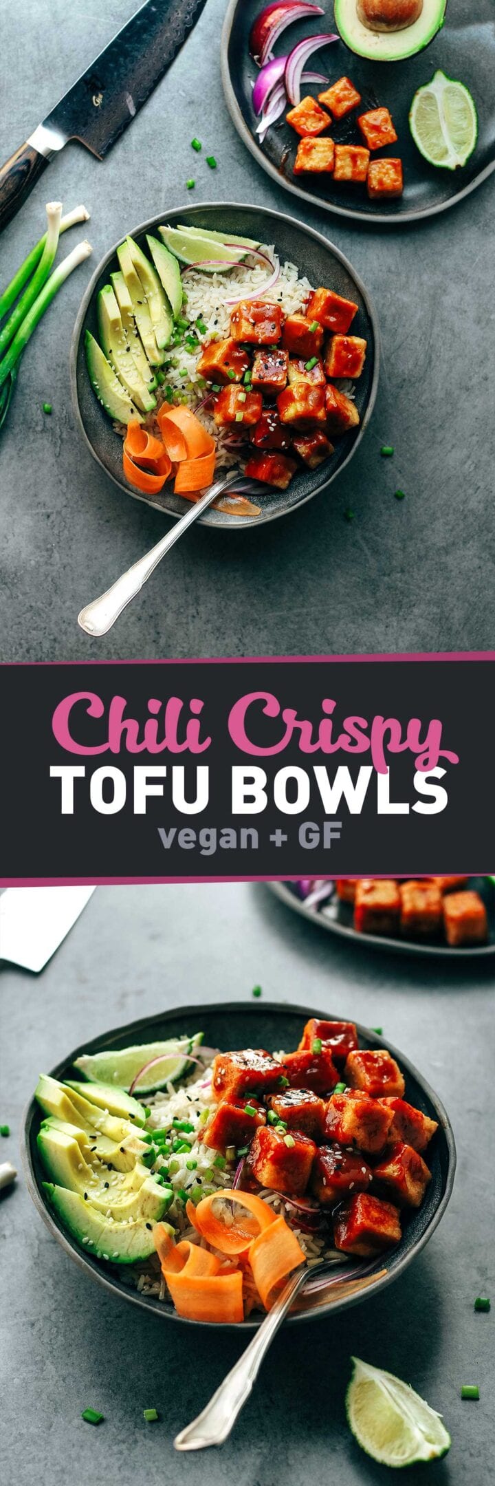 Chili Crispy Tofu Bowls - Full of Plants