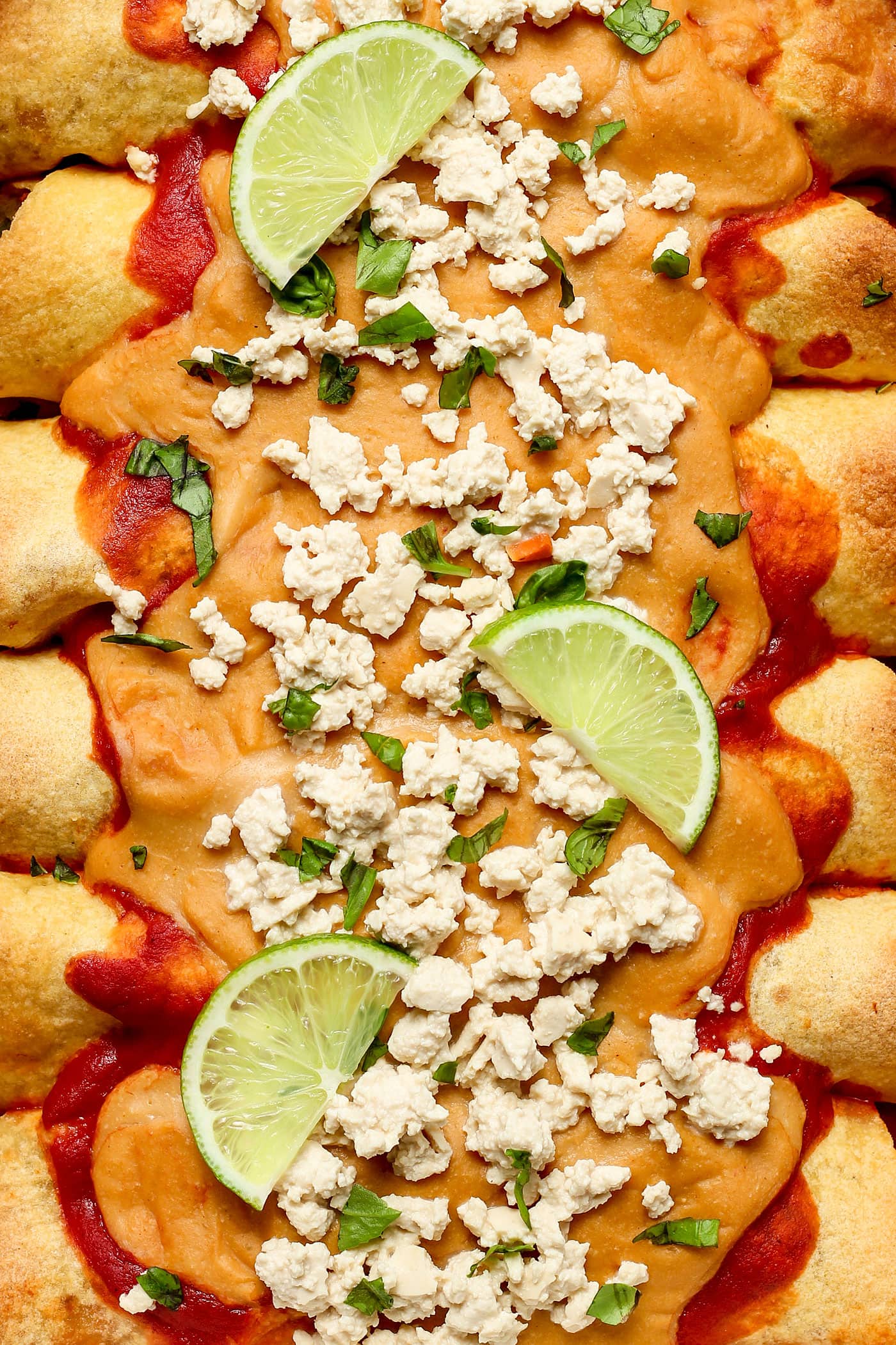 Sweet and Sour Cauliflower Enchiladas