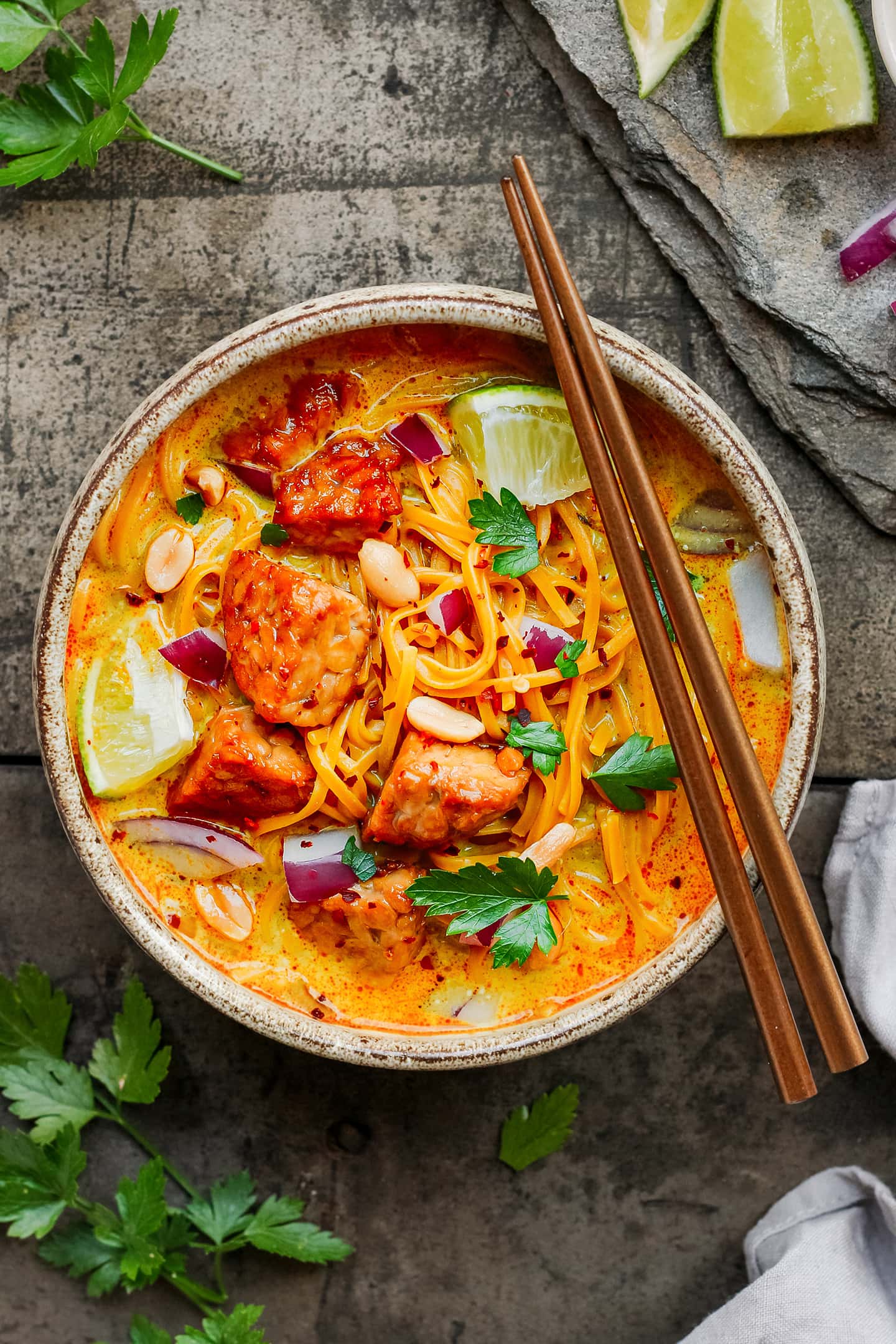 Tempeh Khao Soi - Coconut Noodles Soup