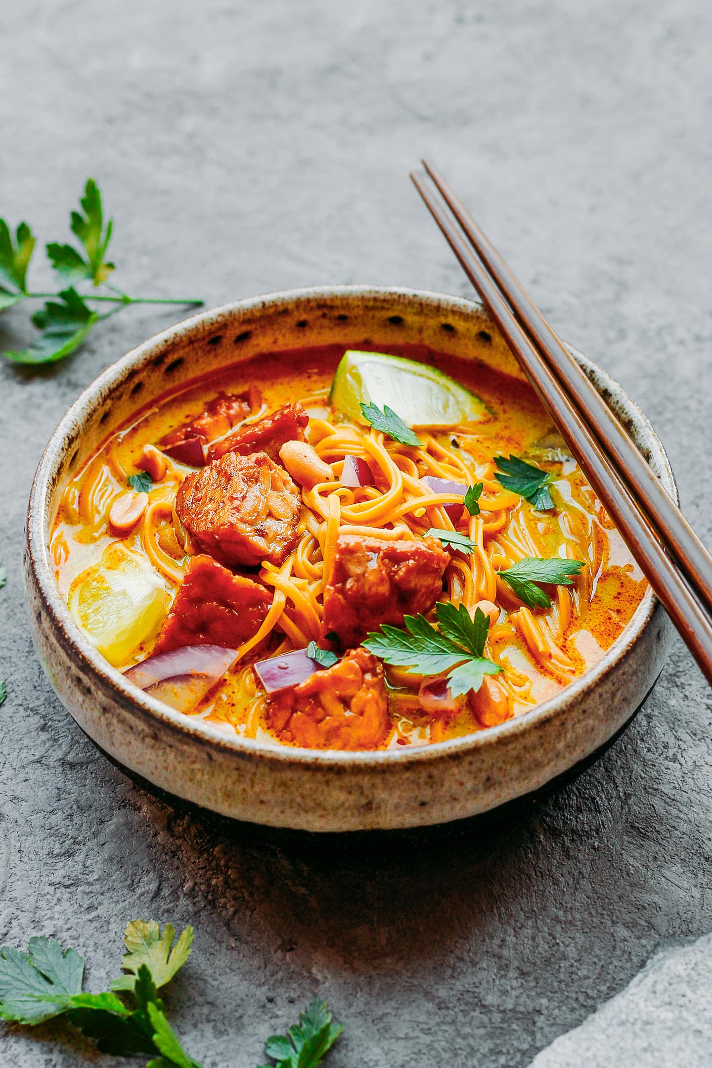 Tempeh Khao Soi - Coconut Noodles Soup