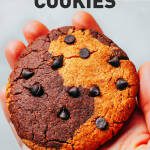 Peanut Butter Swirl Chocolate Protein Cookies