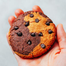 Peanut Butter Swirl Protein Cookies