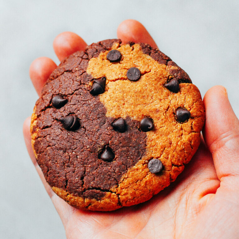 Peanut Butter Swirl Protein Cookies