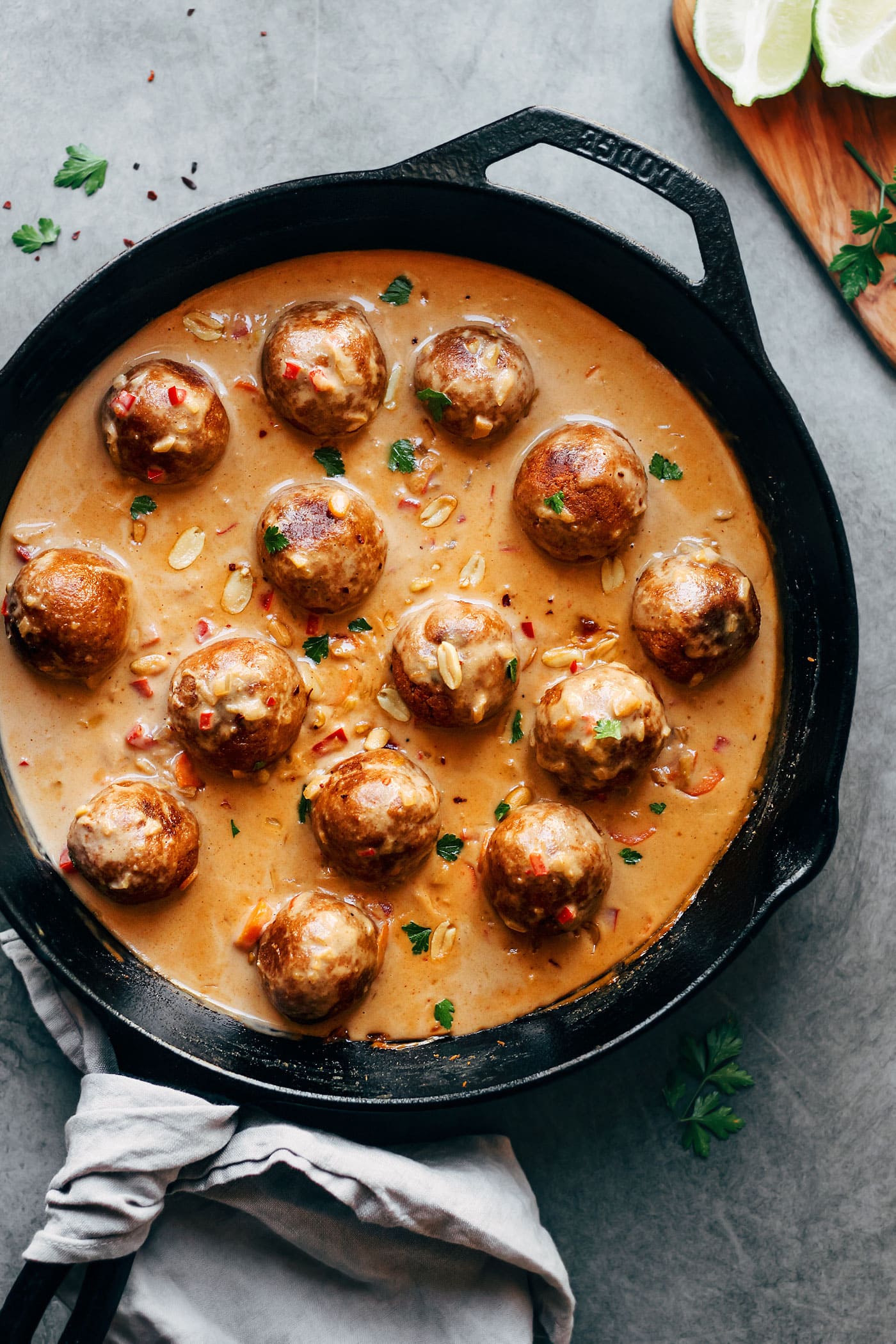 Fonio Balls in African Peanut Sauce (Vegan)