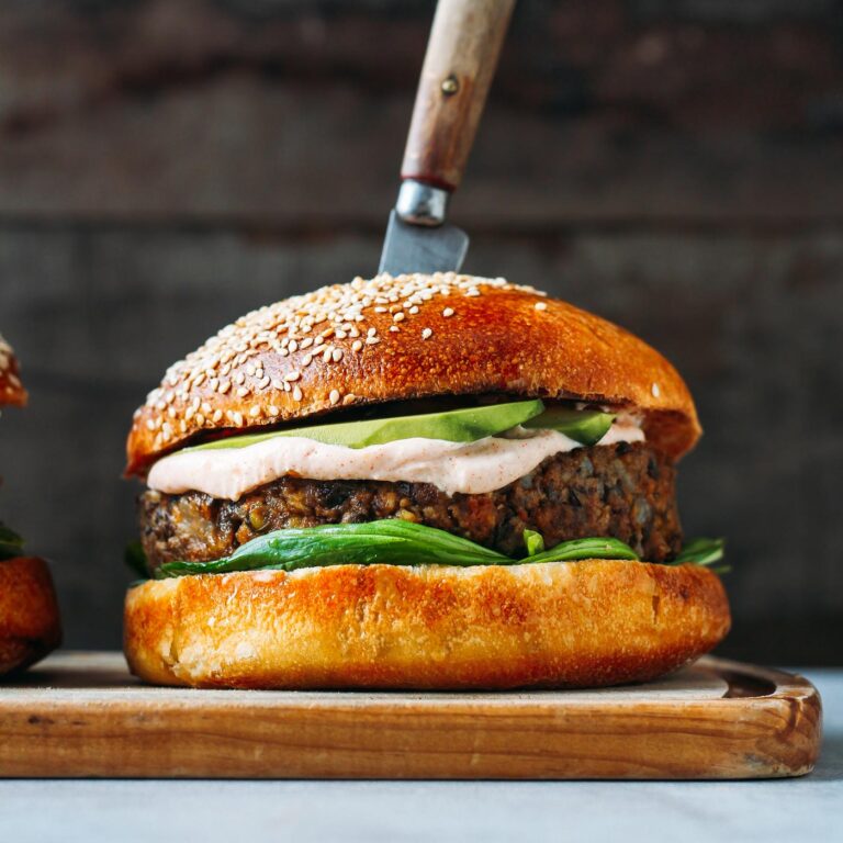 Jerusalem Artichoke Lentil Burgers