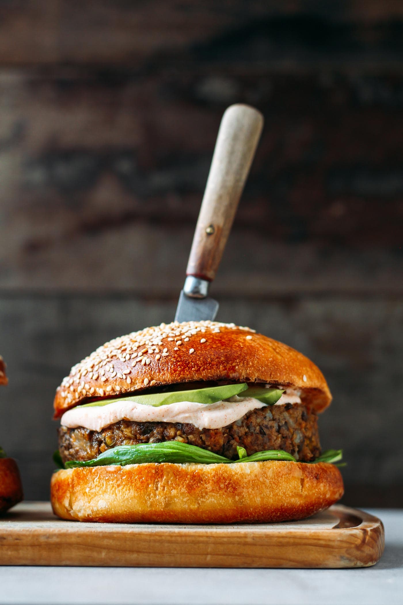 Jerusalem Artichoke Lentil Burgers