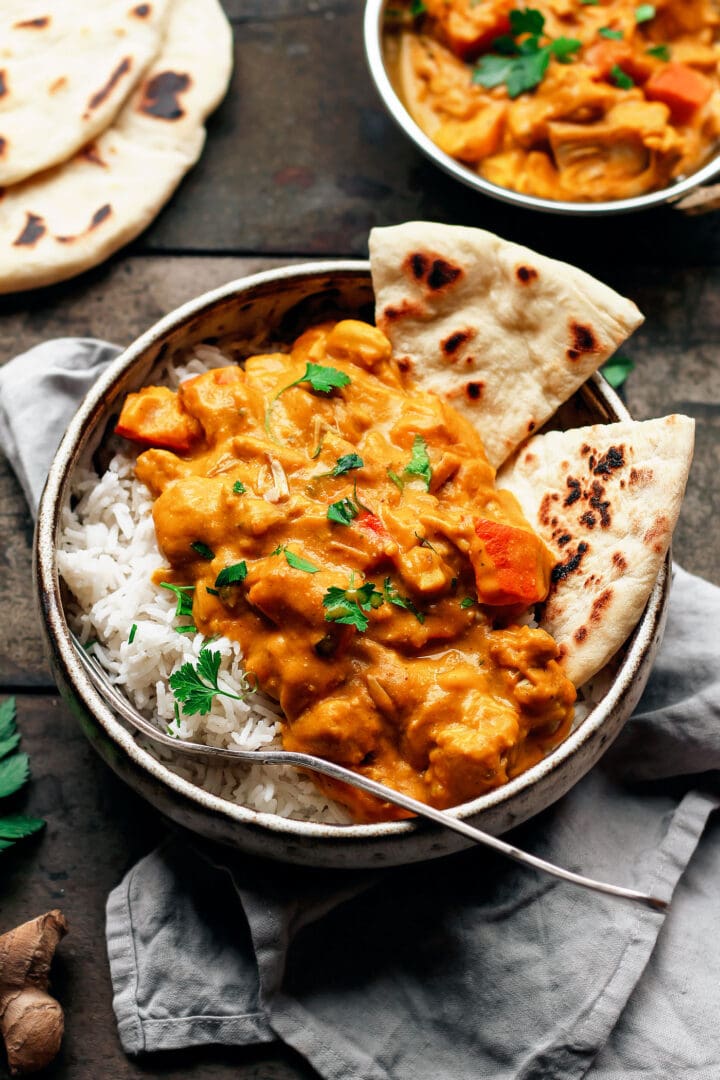 Roasted Pumpkin Jackfruit Curry - Full of Plants