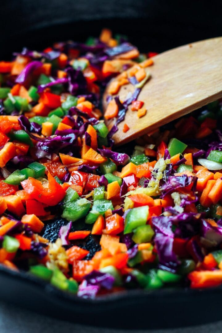 Sweet & Spicy Korean Noodles - Full of Plants