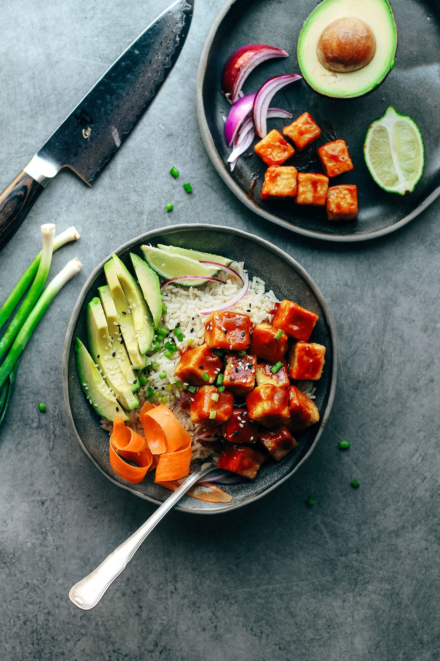 Crispy Chili Tofu Bowls