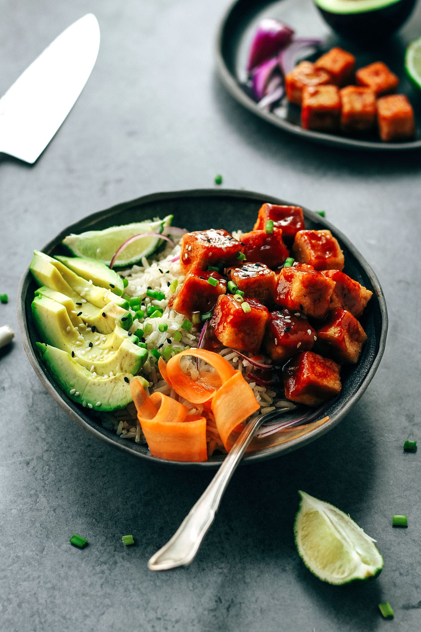 Crispy Chili Tofu Bowls