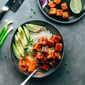 Crispy Chili Tofu Bowls