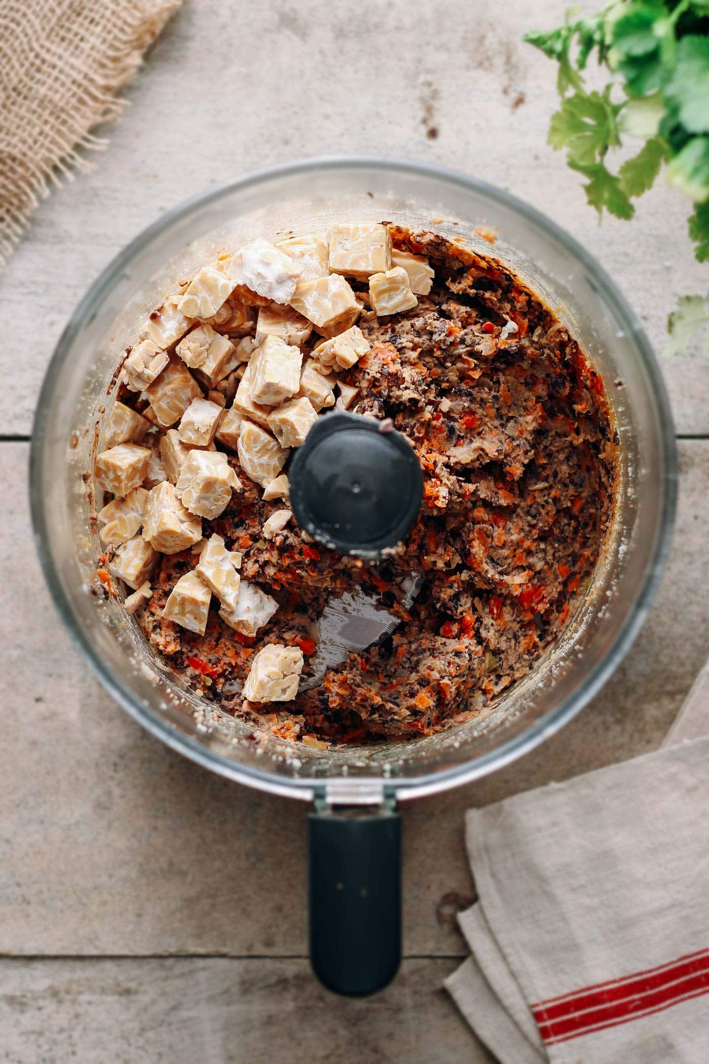 Smoky Tempeh Black Bean Burgers