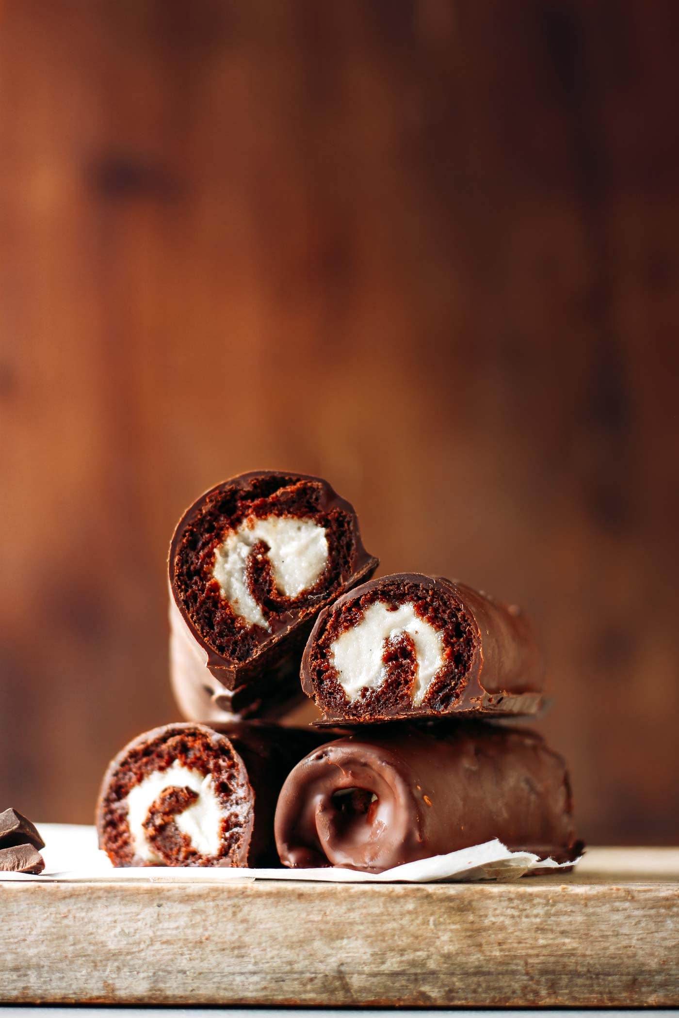 Chocolate Swiss Roll Cake Dairy Free Egg Free Nut Free Vegan