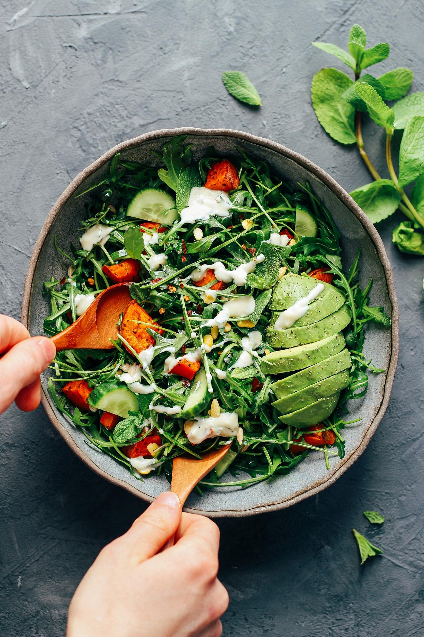 Arugula & Sweet Potato Salad