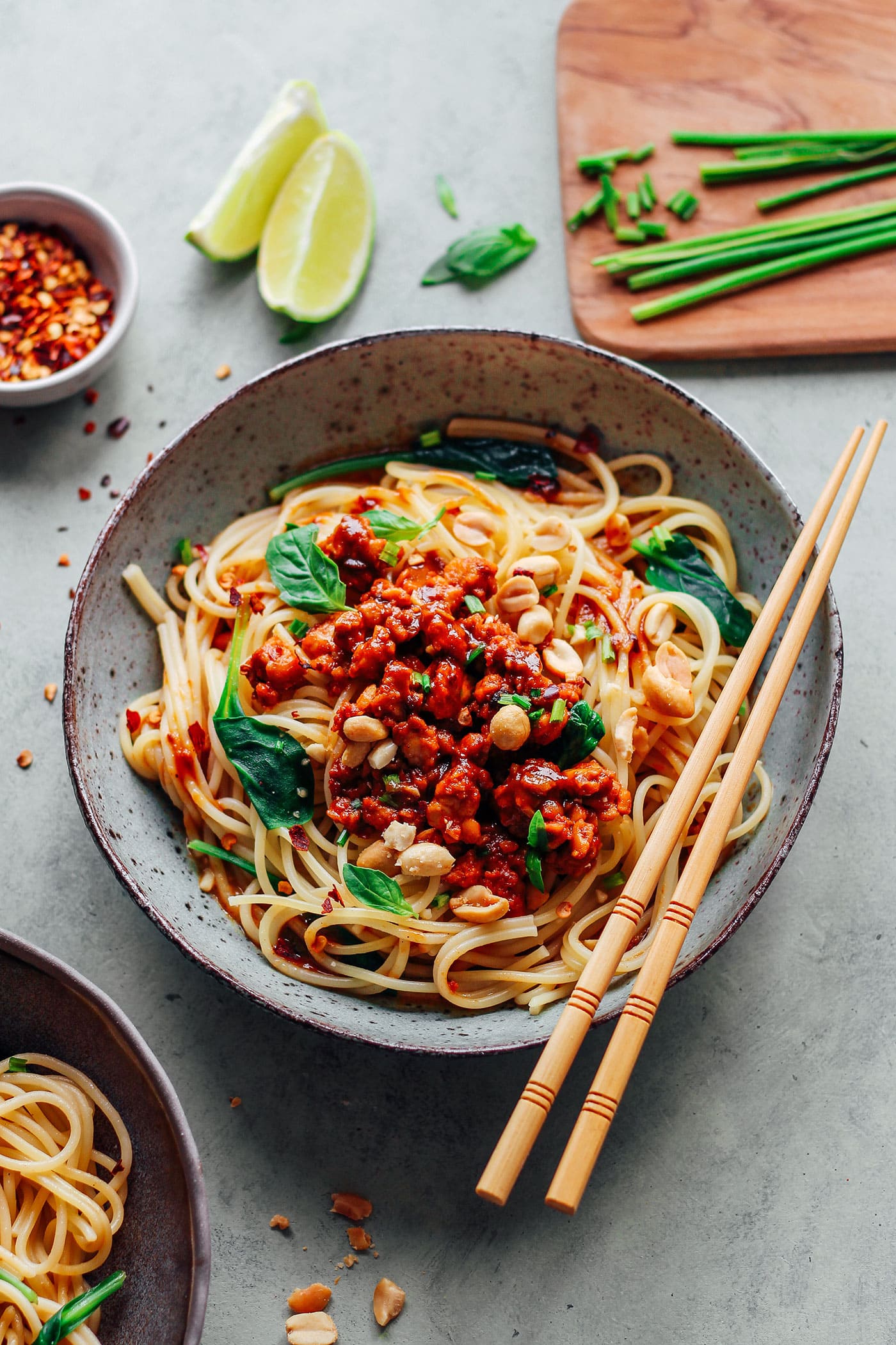 Dan Dan Noodles with Tempeh Scramble