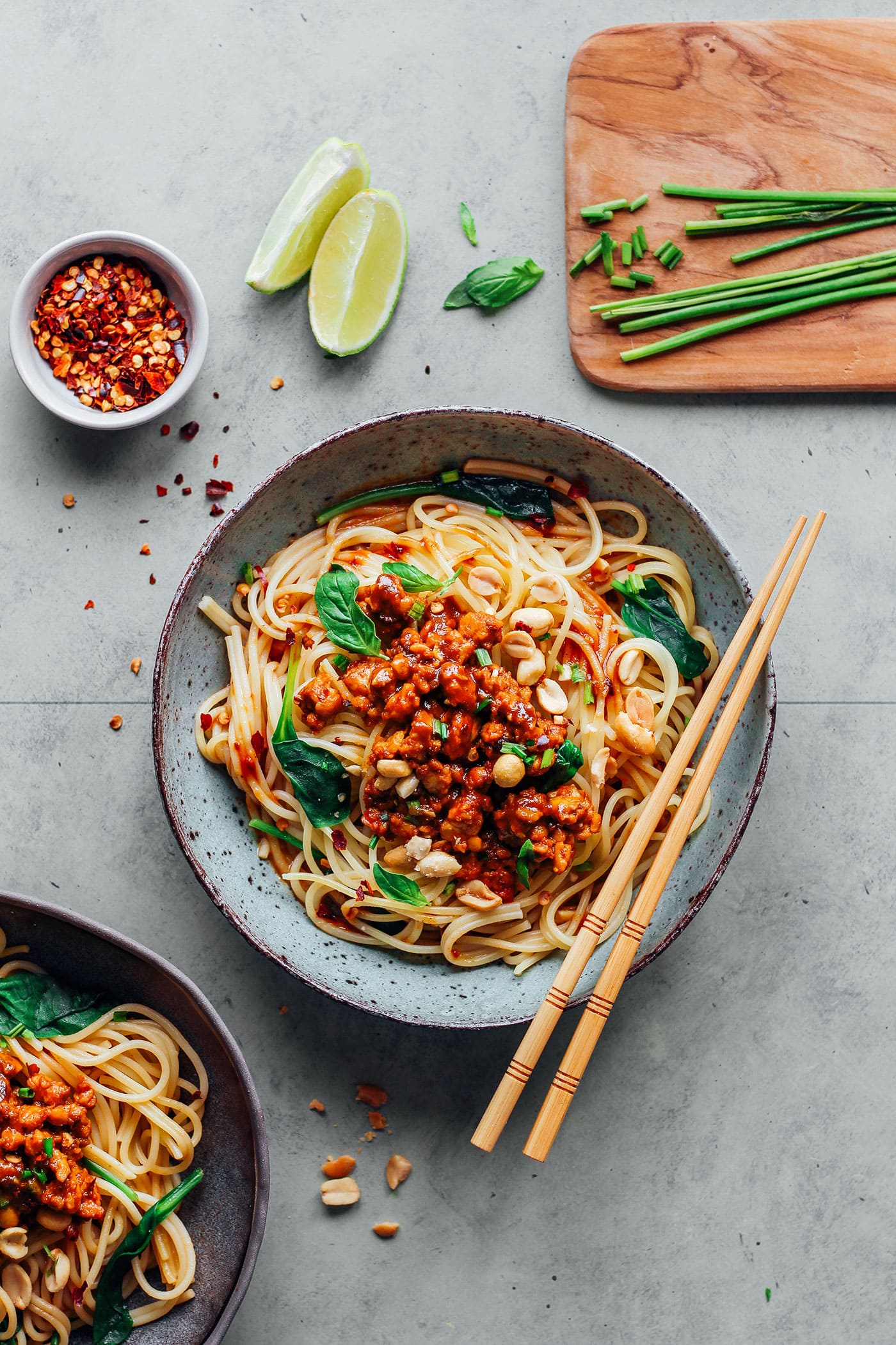 Dan Dan Noodles with Tempeh Scramble