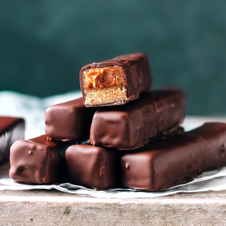 Healthier Chocolate Candy Bars (Vegan + GF)