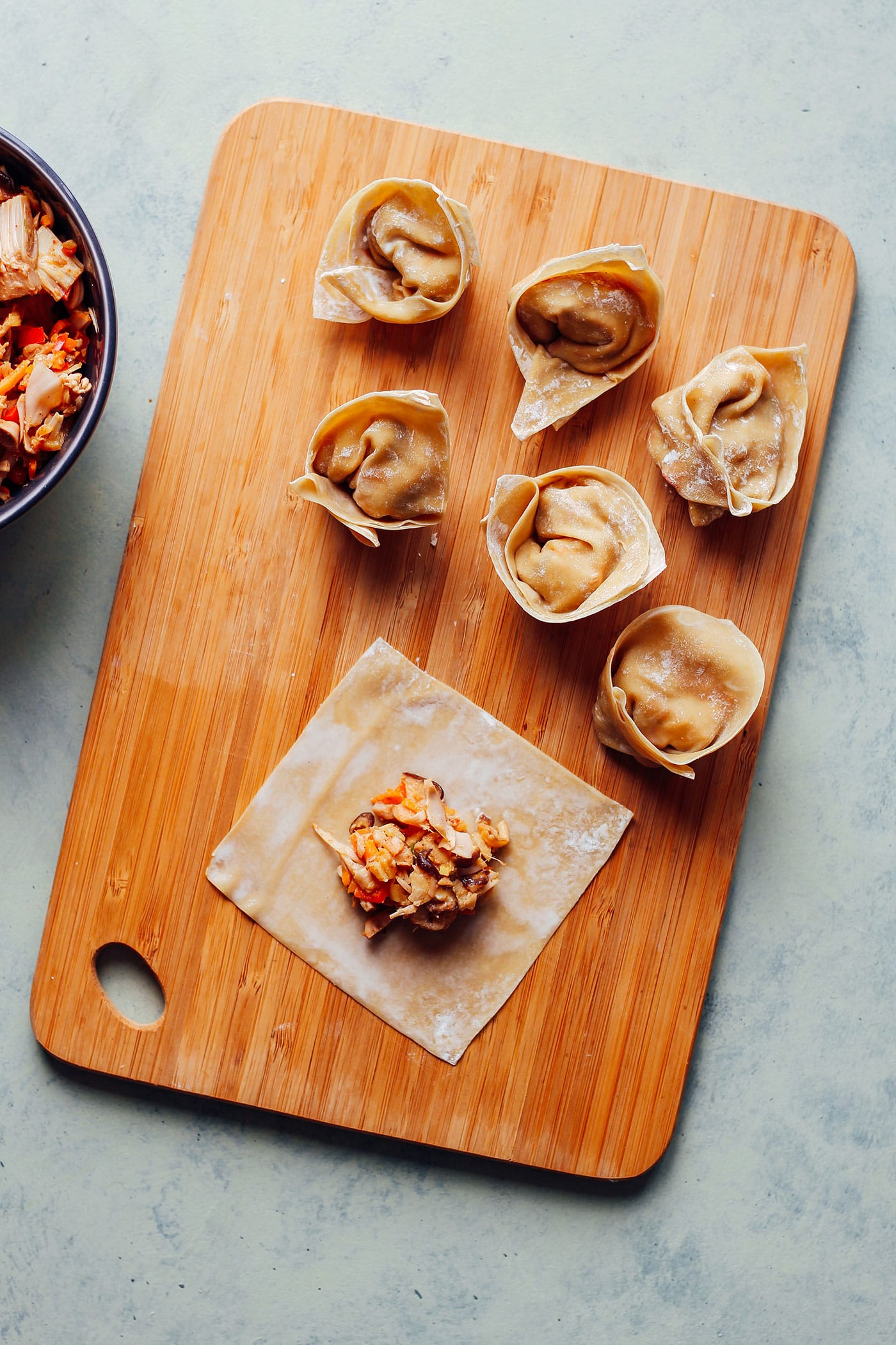 Hot & Sour Jackfruit Wonton Soup