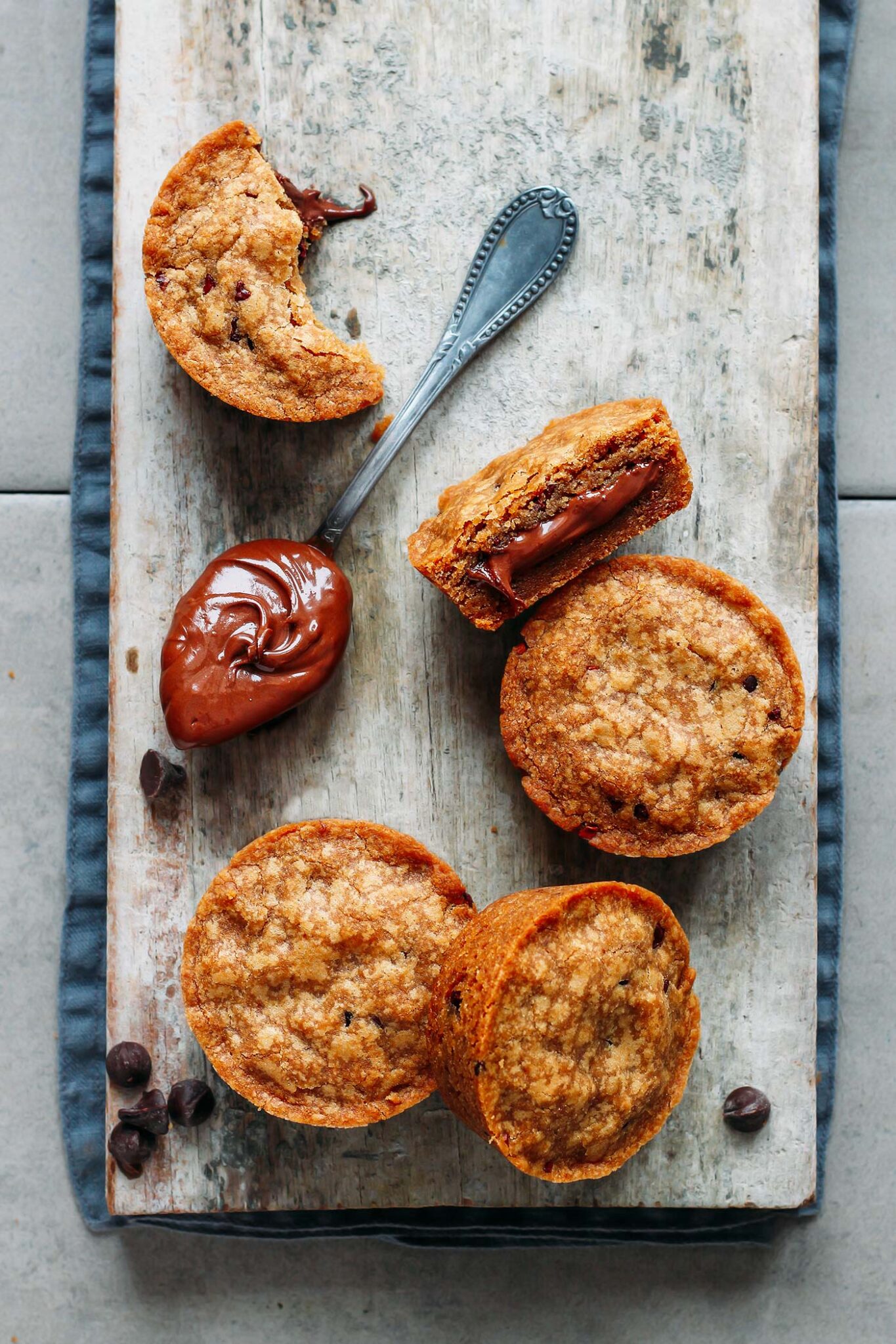 Nutella Stuffed Cookie Cups (Vegan + GF) Full of Plants